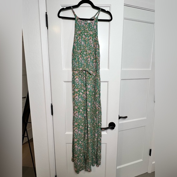 RVCA Petal Green Floral Jumpsuit (Small) - Picture 6 of 9